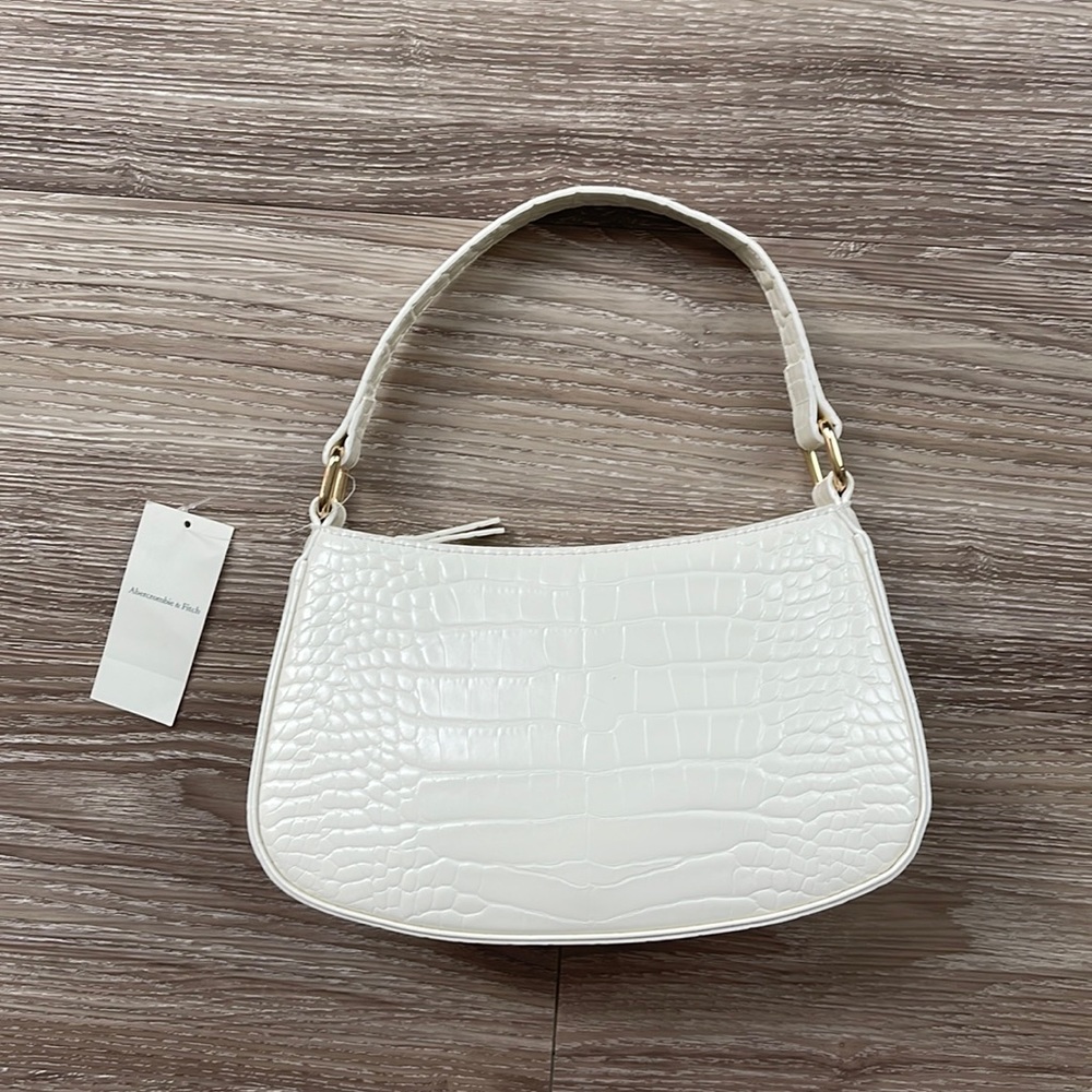 Mini faux crocodile purse